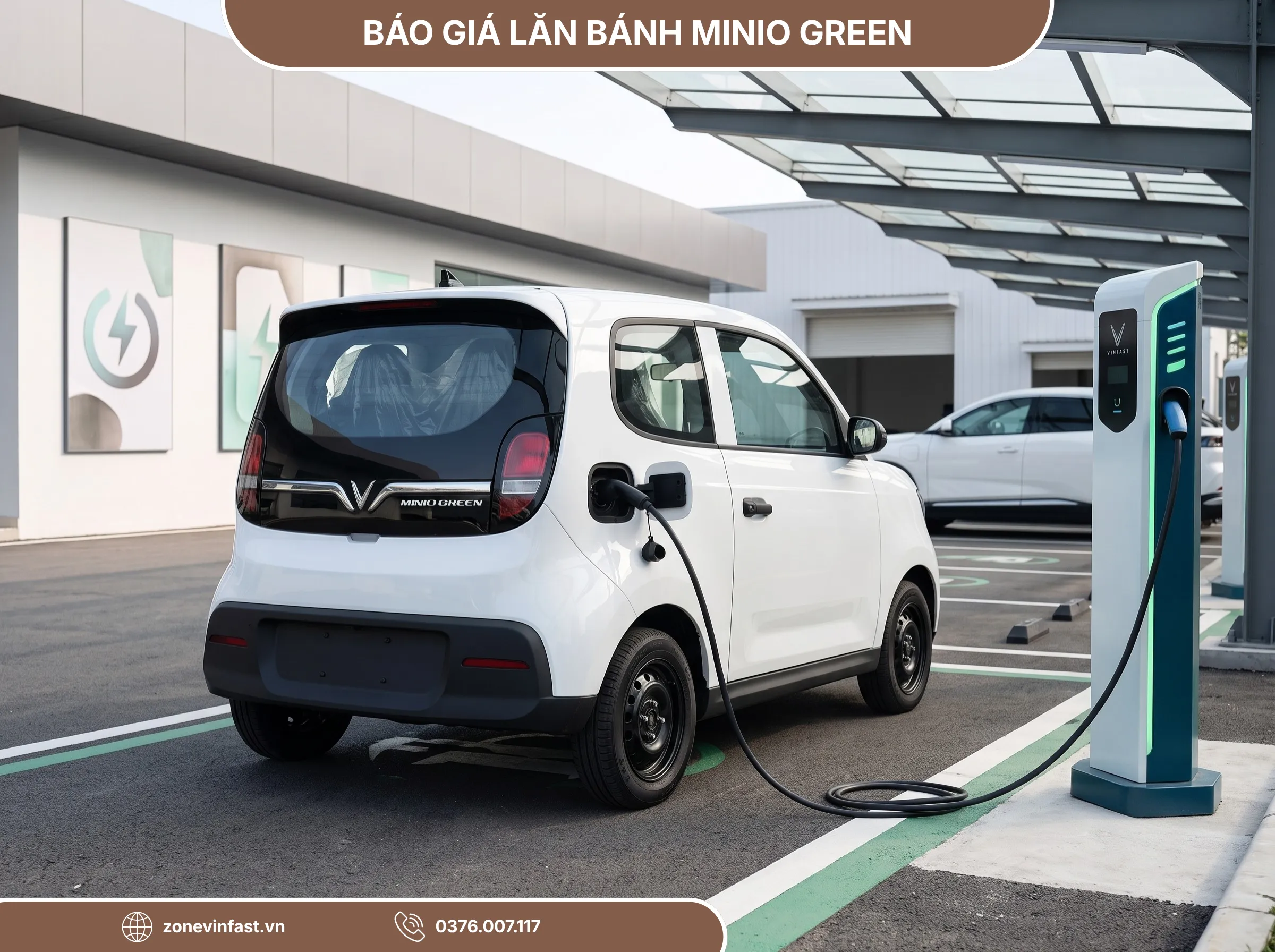 Chi phí vận hành VinFast Minio Green cực thấp với khả năng sạc nhanh tại trạm sạc VinFast, tối ưu chi phí cho xe dịch vụ.