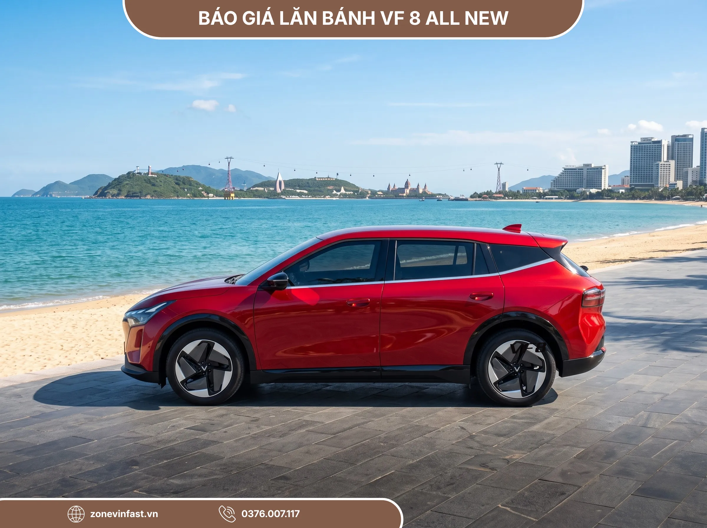 Thiết kế ngoại thất bề thế và kiểu dáng SUV thể thao của xe điện VinFast VF 8 All New.